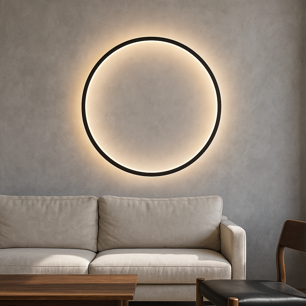 Modern Ring LED Wall Light for Indoor Accent Lighting