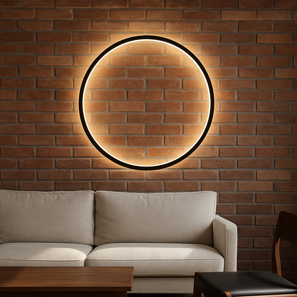 Modern Ring LED Wall Light for Indoor Accent Lighting