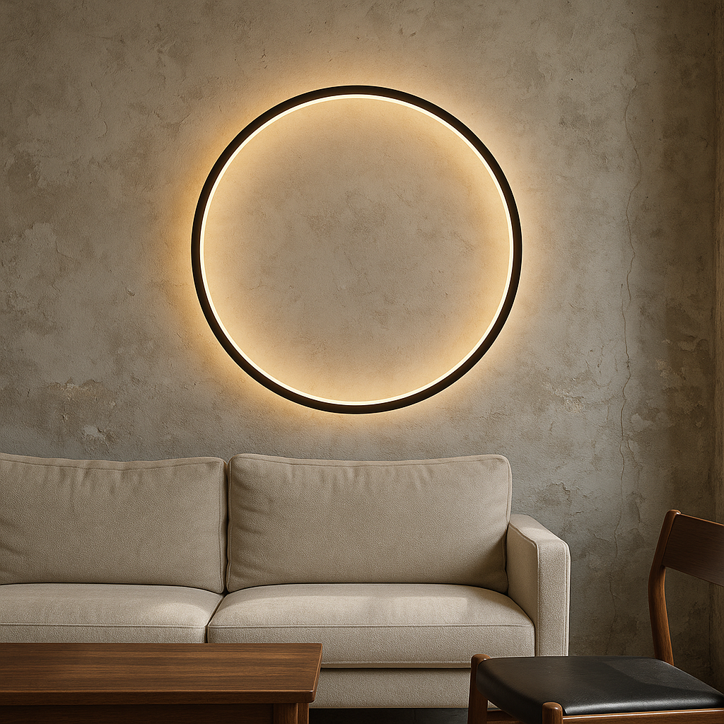 Modern Ring LED Wall Light for Indoor Accent Lighting