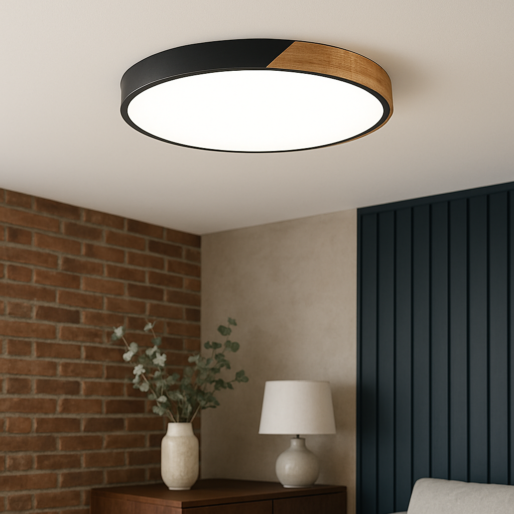Scandinavian Wooden Ceiling Light Fixture for Indoor Lighting in Nordic Style