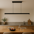 Scandinavian Linear Wood Beam Pendant Light for Even Illumination