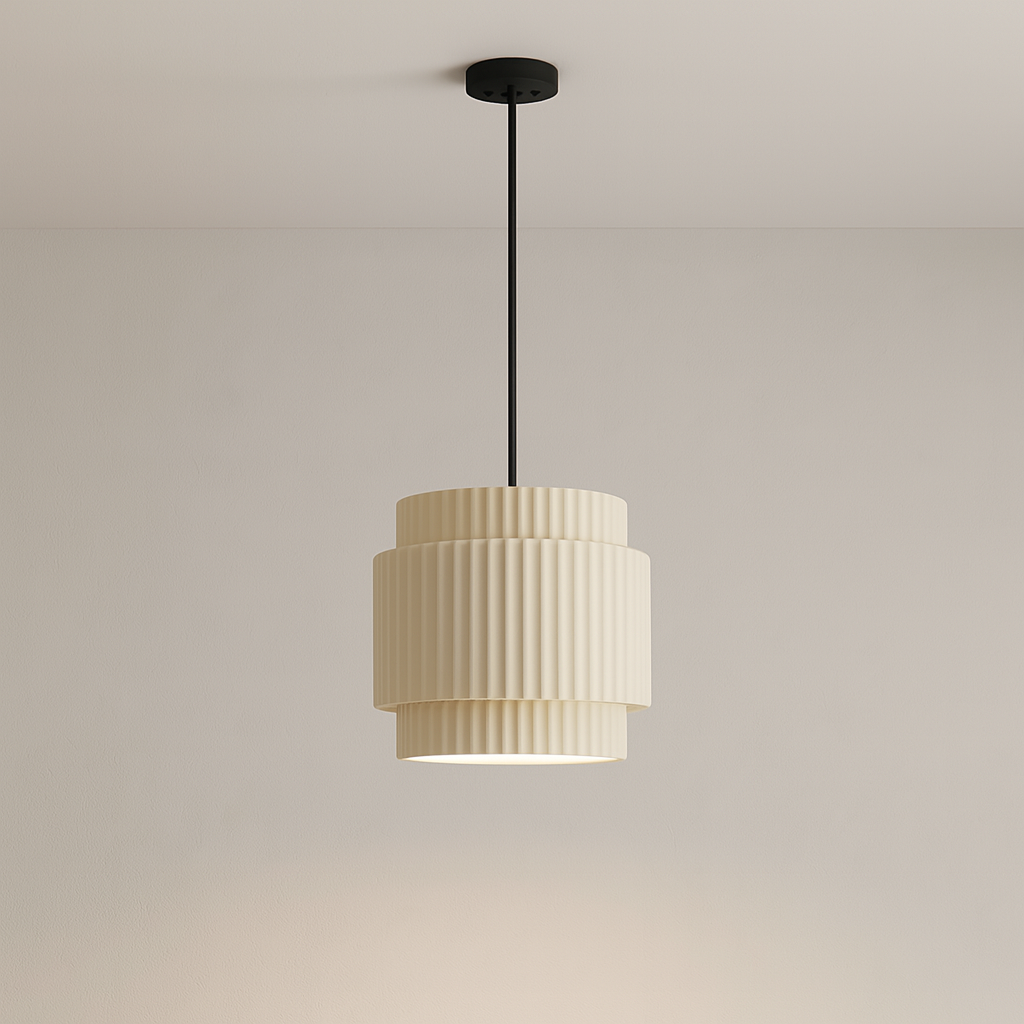 Colored Resin Pendant Lamp Adjustable Hanging Ceiling Light