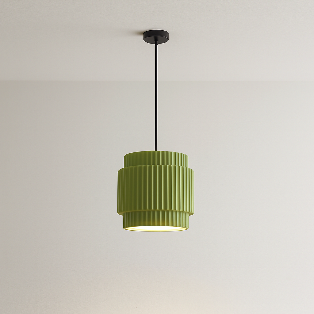 Colored Resin Pendant Lamp Adjustable Hanging Ceiling Light