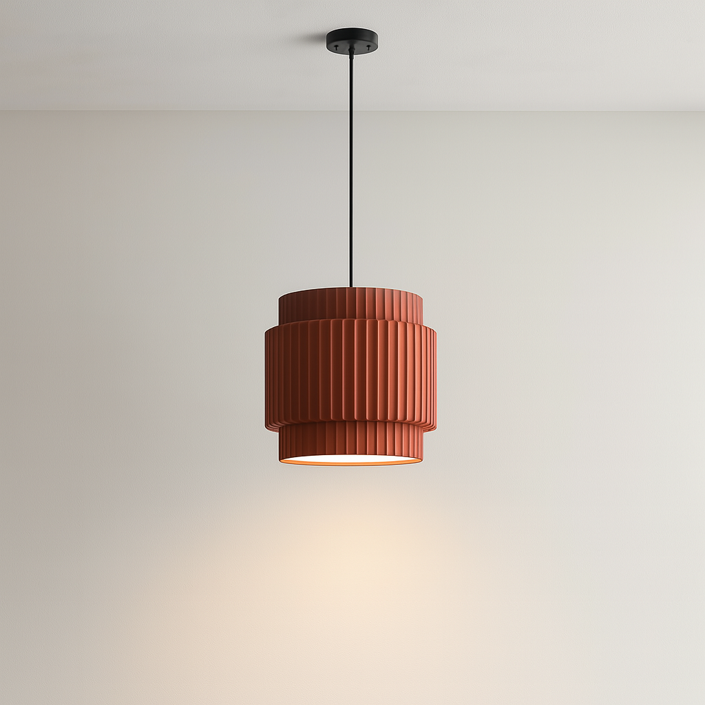 Colored Resin Pendant Lamp Adjustable Hanging Ceiling Light