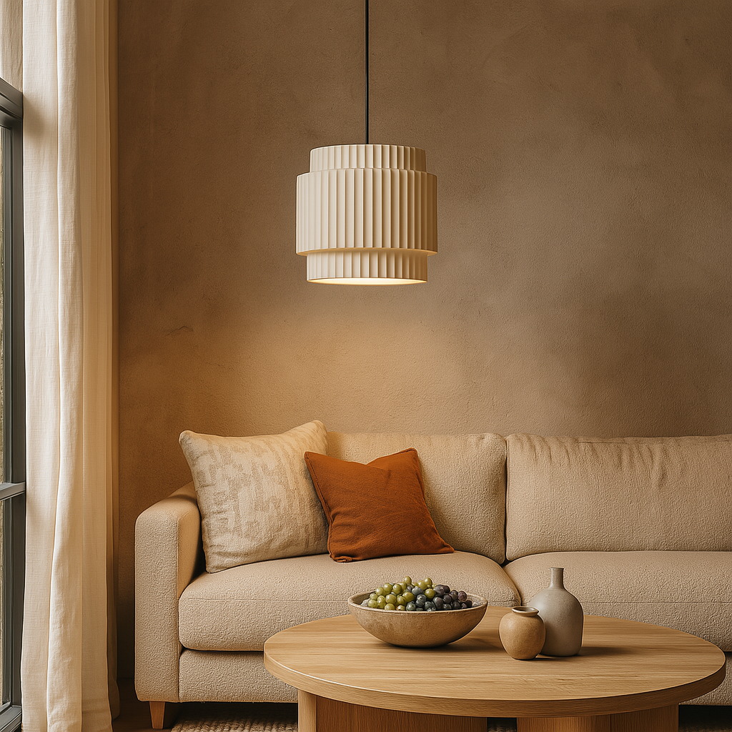 Colored Resin Pendant Lamp Adjustable Hanging Ceiling Light