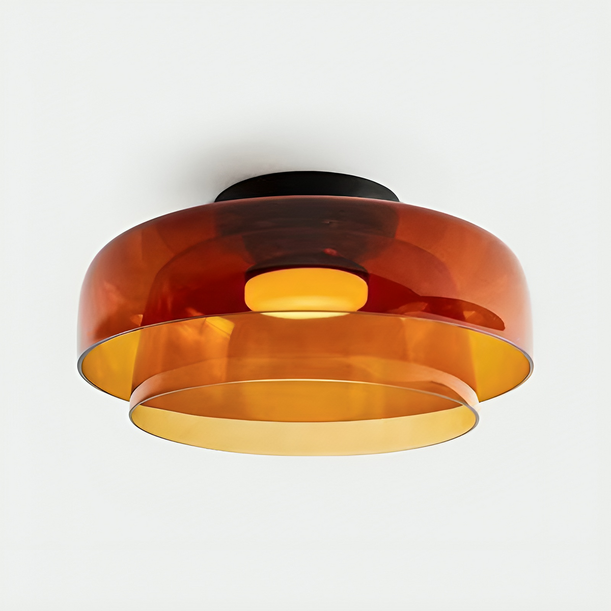 Nordic Bauhaus Layered Glass Pendant Light for Ambient Lighting