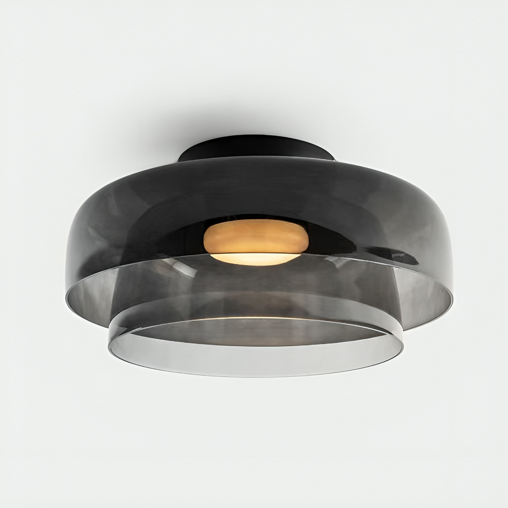 Nordic Bauhaus Layered Glass Pendant Light for Ambient Lighting