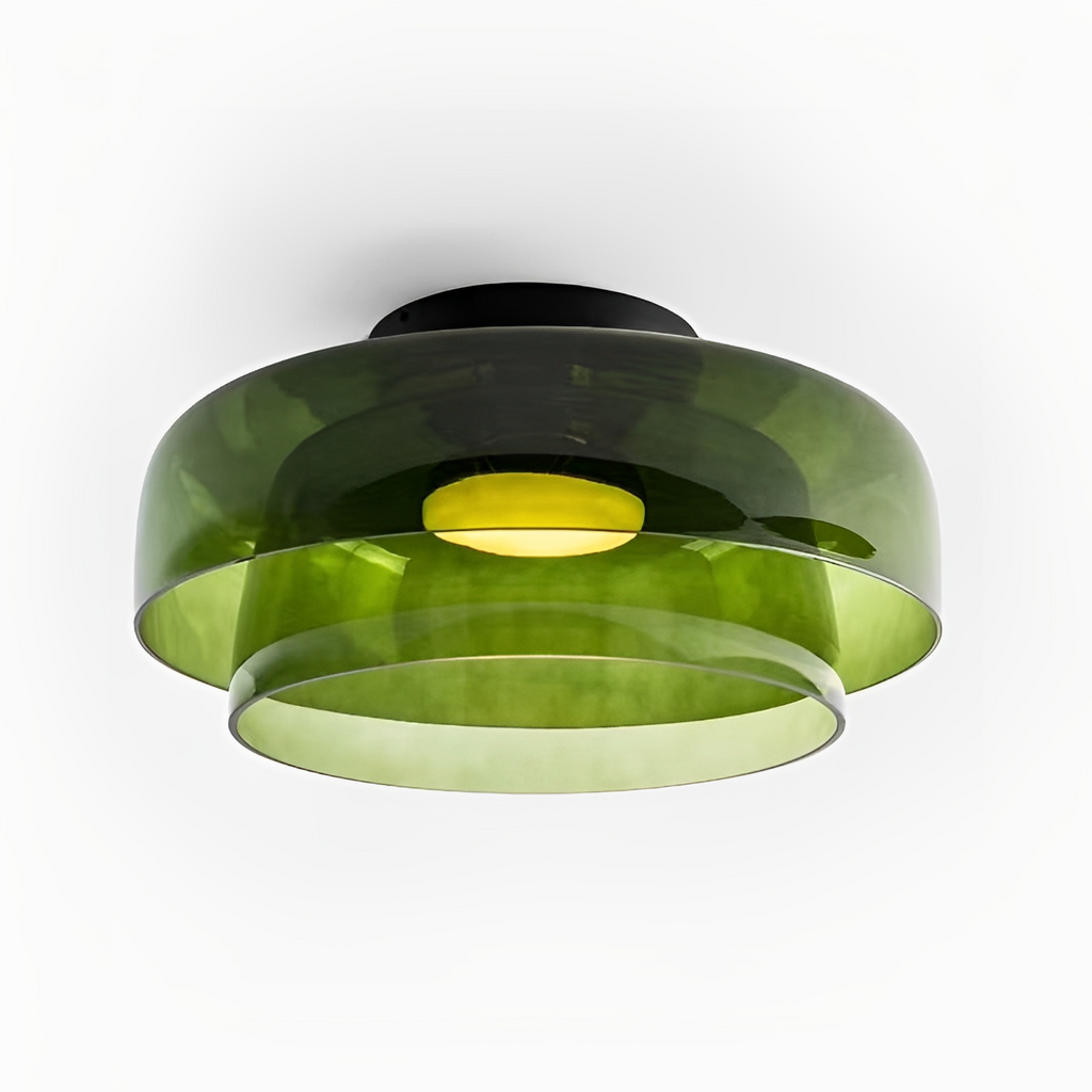 Nordic Bauhaus Layered Glass Pendant Light for Ambient Lighting