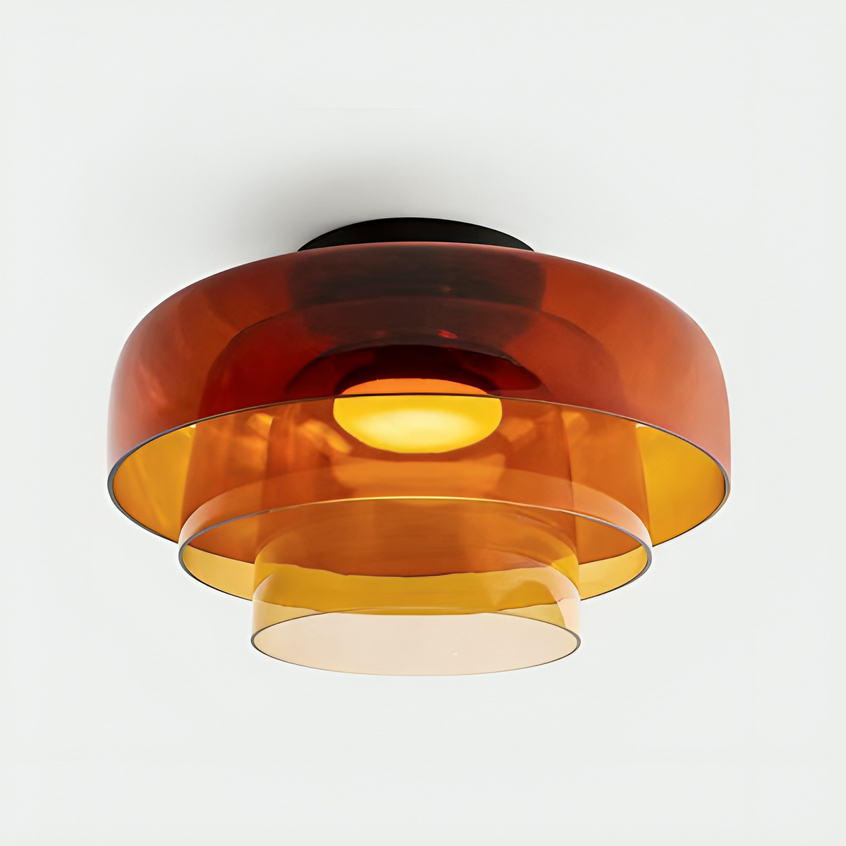 Nordic Bauhaus Layered Glass Pendant Light for Ambient Lighting