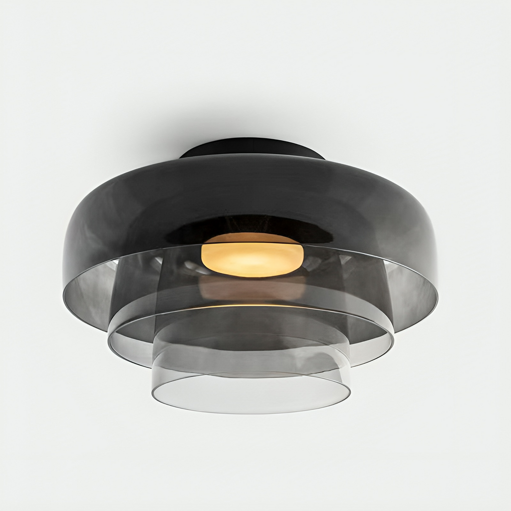 Nordic Bauhaus Layered Glass Pendant Light for Ambient Lighting