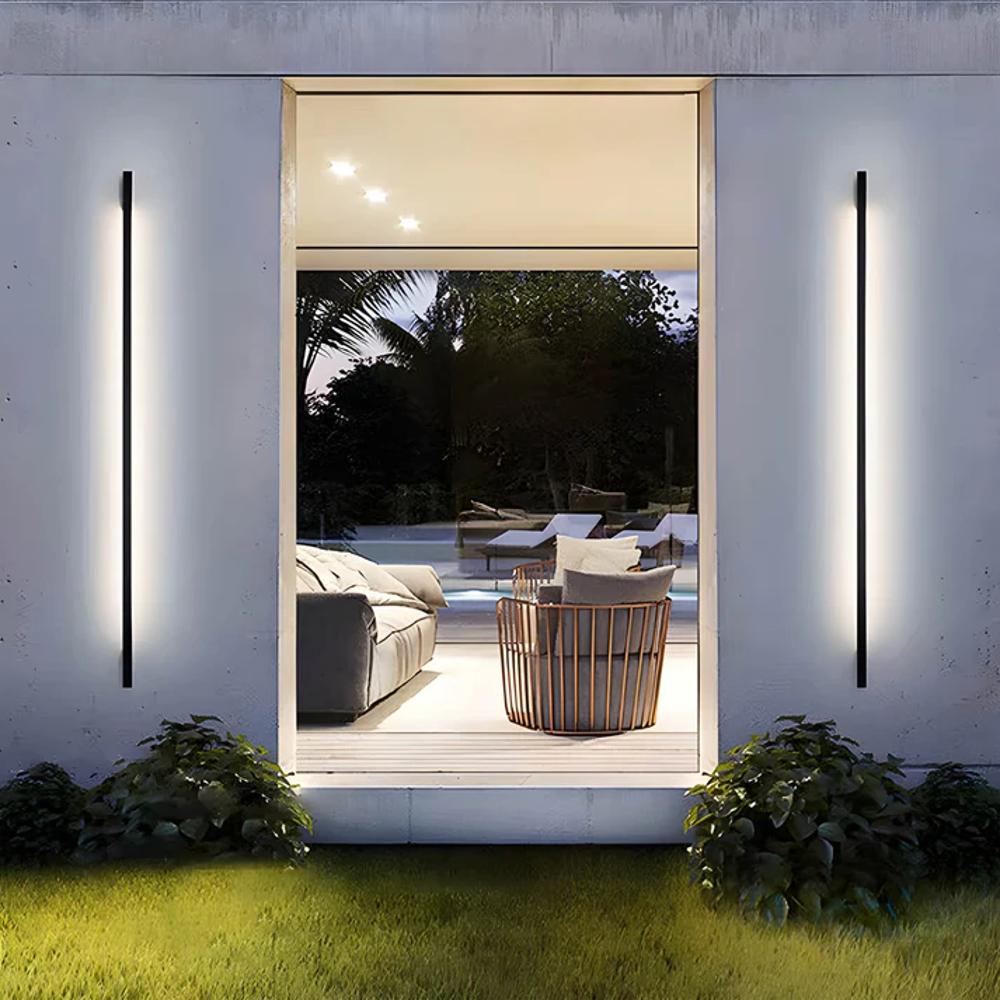 Vertical LED Outdoor Wall Light for Exterior Wall Illumination