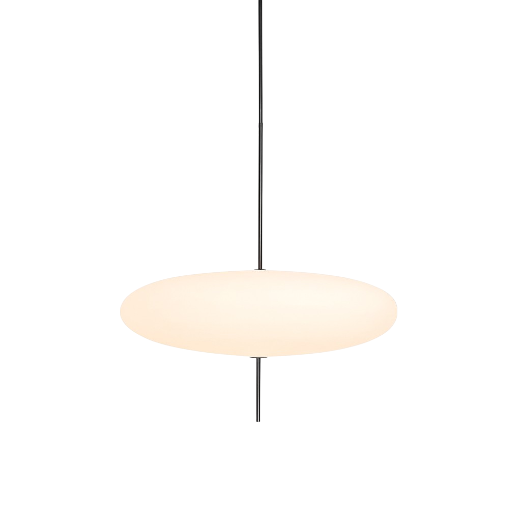 Danish Bauhaus Dome Pendant Light With Acrylic Diffuser