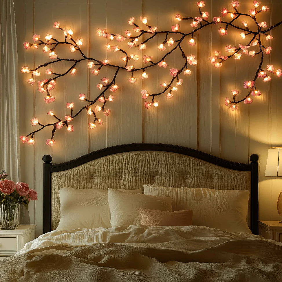 Cherry Blossom LED Wall Light Decorative Branch Lighting for Indoor Spaces