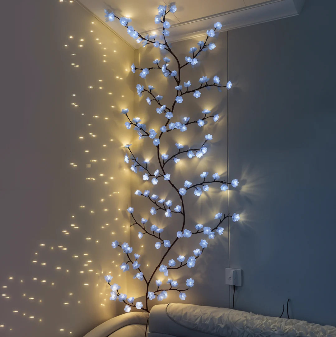 Cherry Blossom LED Wall Light Decorative Branch Lighting for Indoor Spaces
