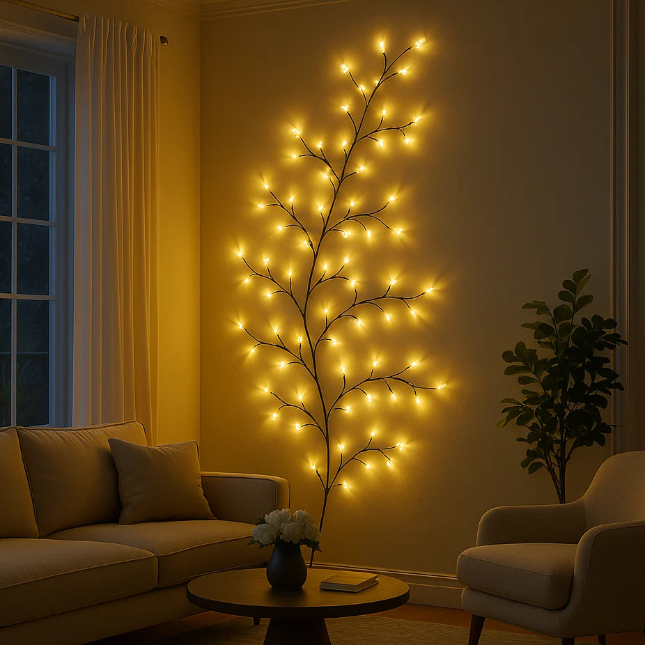 Cherry Blossom LED Wall Light Decorative Branch Lighting for Indoor Spaces