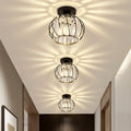 Glass And Crystal Pendant Ceiling Light For Bedroom And Living Room