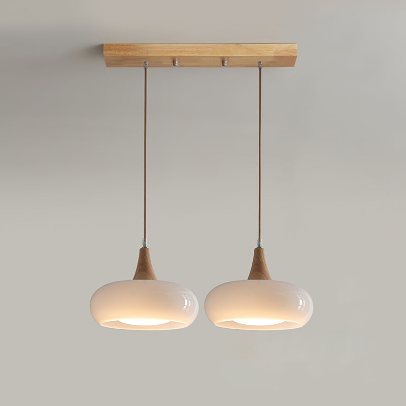 Amber Wood Accent Pendant Light for Warm Ambient Lighting