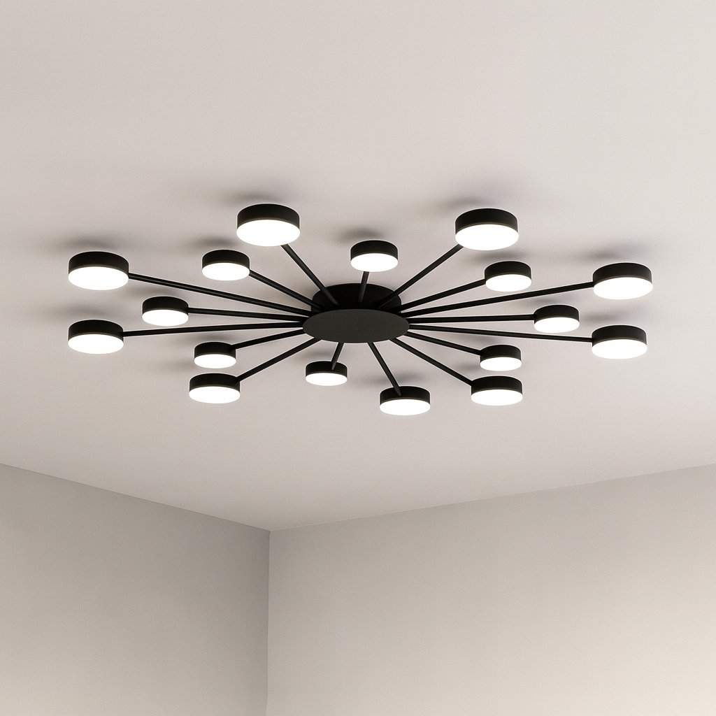 Modern Geometric LED Ceiling Light For Living Room Hallway Or Kitchen