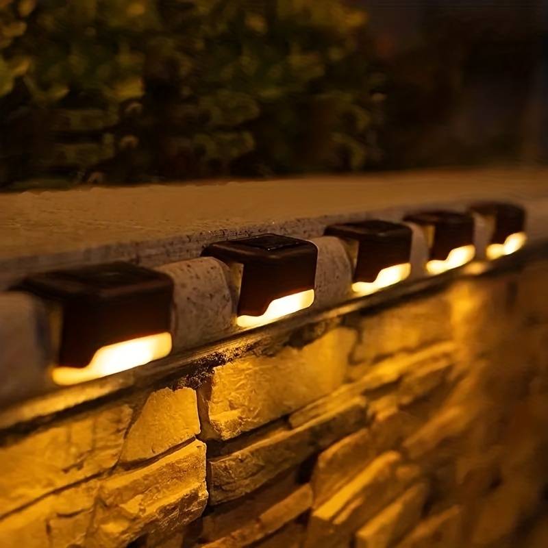 Solar Powered LED Outdoor Wall Lights for Fence and Balcony Guidance Lighting