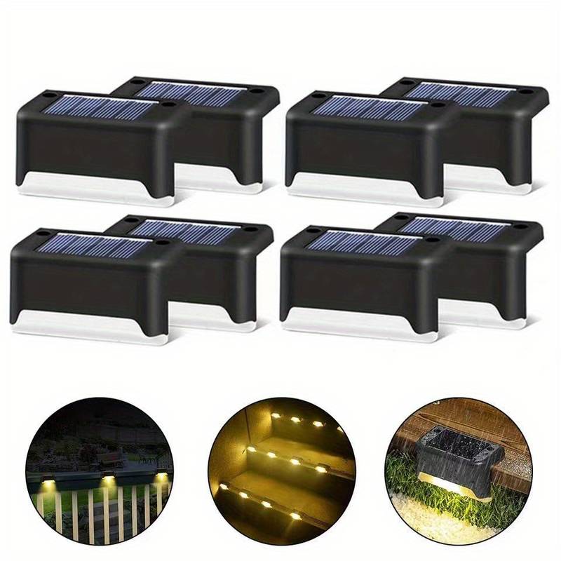 Solar Powered LED Outdoor Wall Lights for Fence and Balcony Guidance Lighting