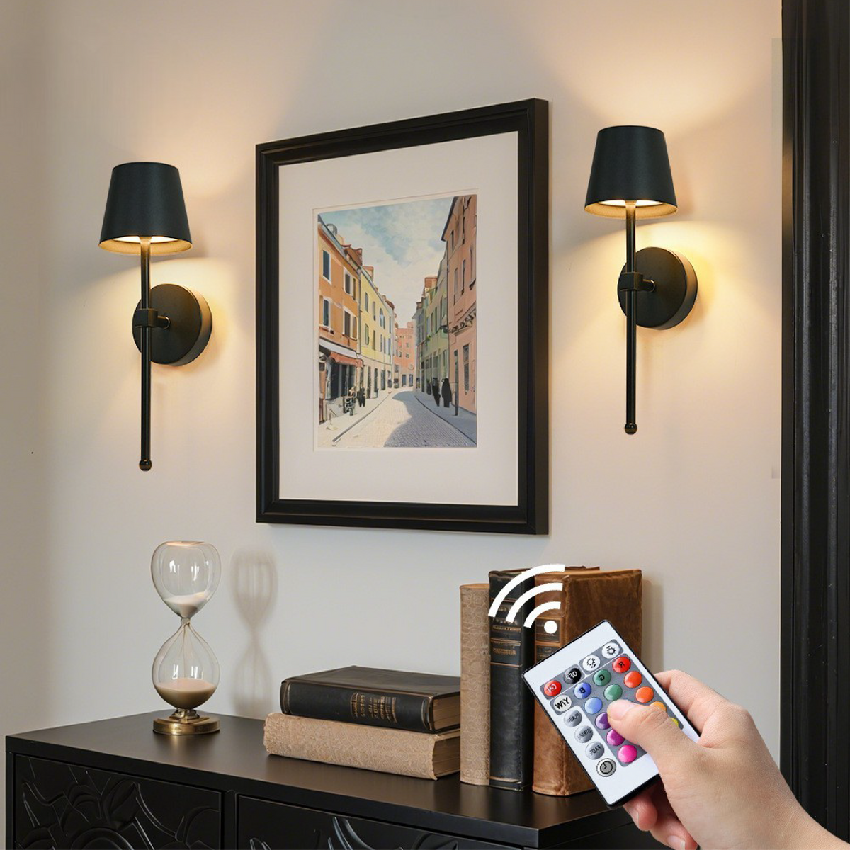 Modern Rechargeable Wireless Wall Light for Indoor Lighting and Ambience