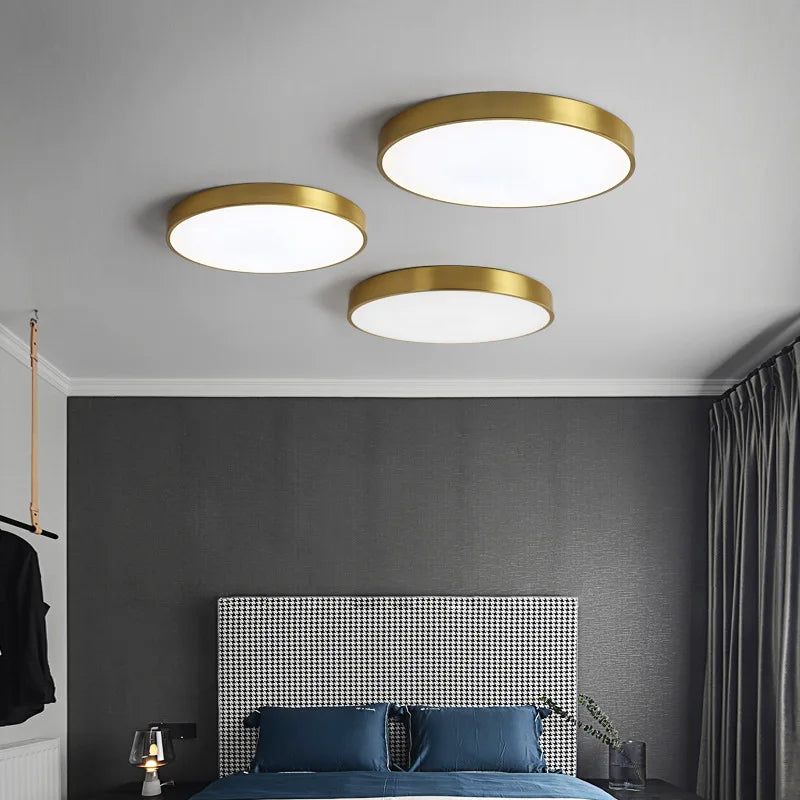 Round LED Ceiling Light With Metal Frame For Even Indoor Lighting