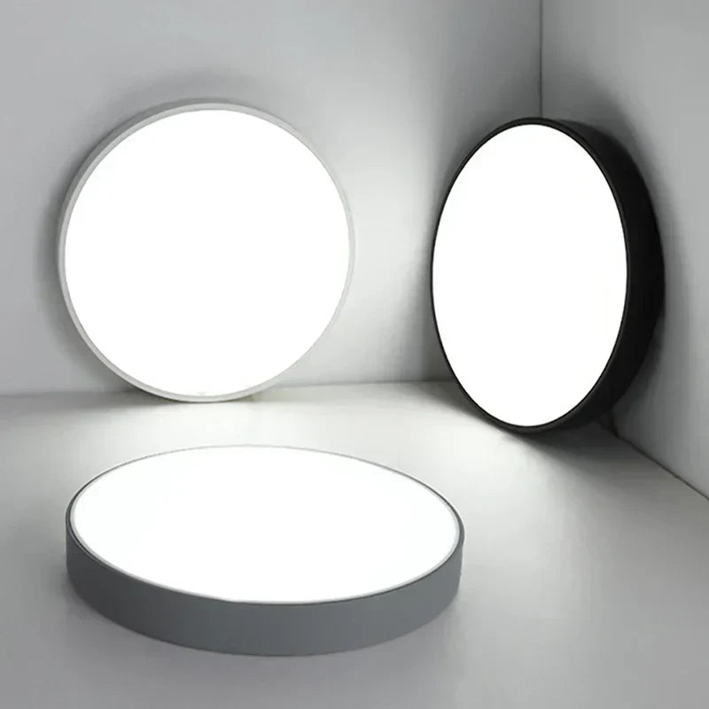 Round LED Ceiling Light With Metal Frame For Even Indoor Lighting