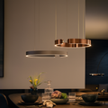LED Ring Pendant Light With Adjustable Suspension for Ambient Lighting