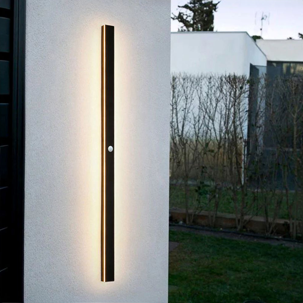 Architectural Vertical LED Wall Light Black Indoor Outdoor Lighting