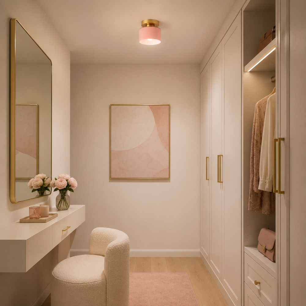 Contemporary Bauhaus Gold Ceiling Spotlight for Indoor Lighting