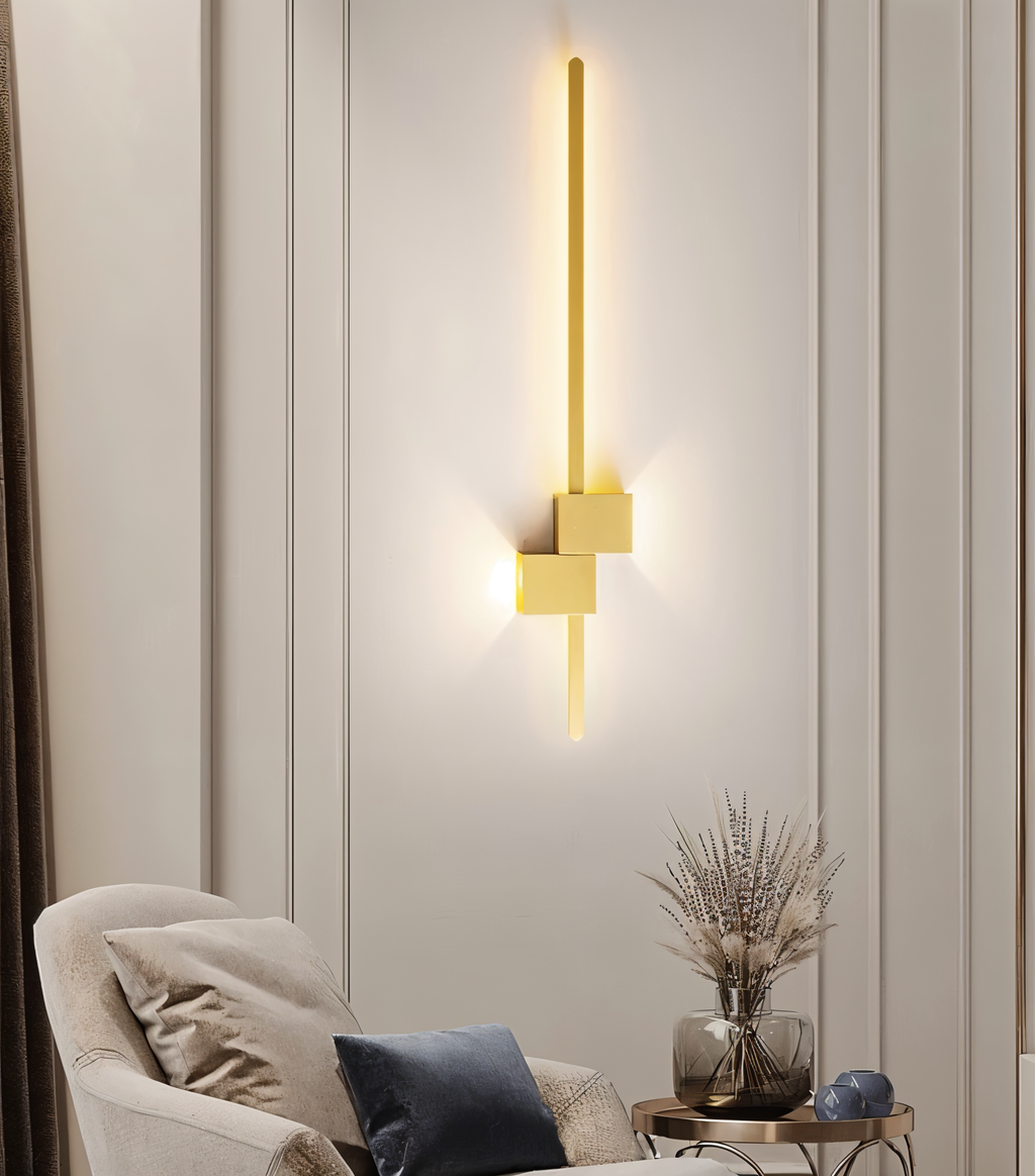Linear LED Wall Lamp Slim Bar Lighting for Bedroom and Hallway