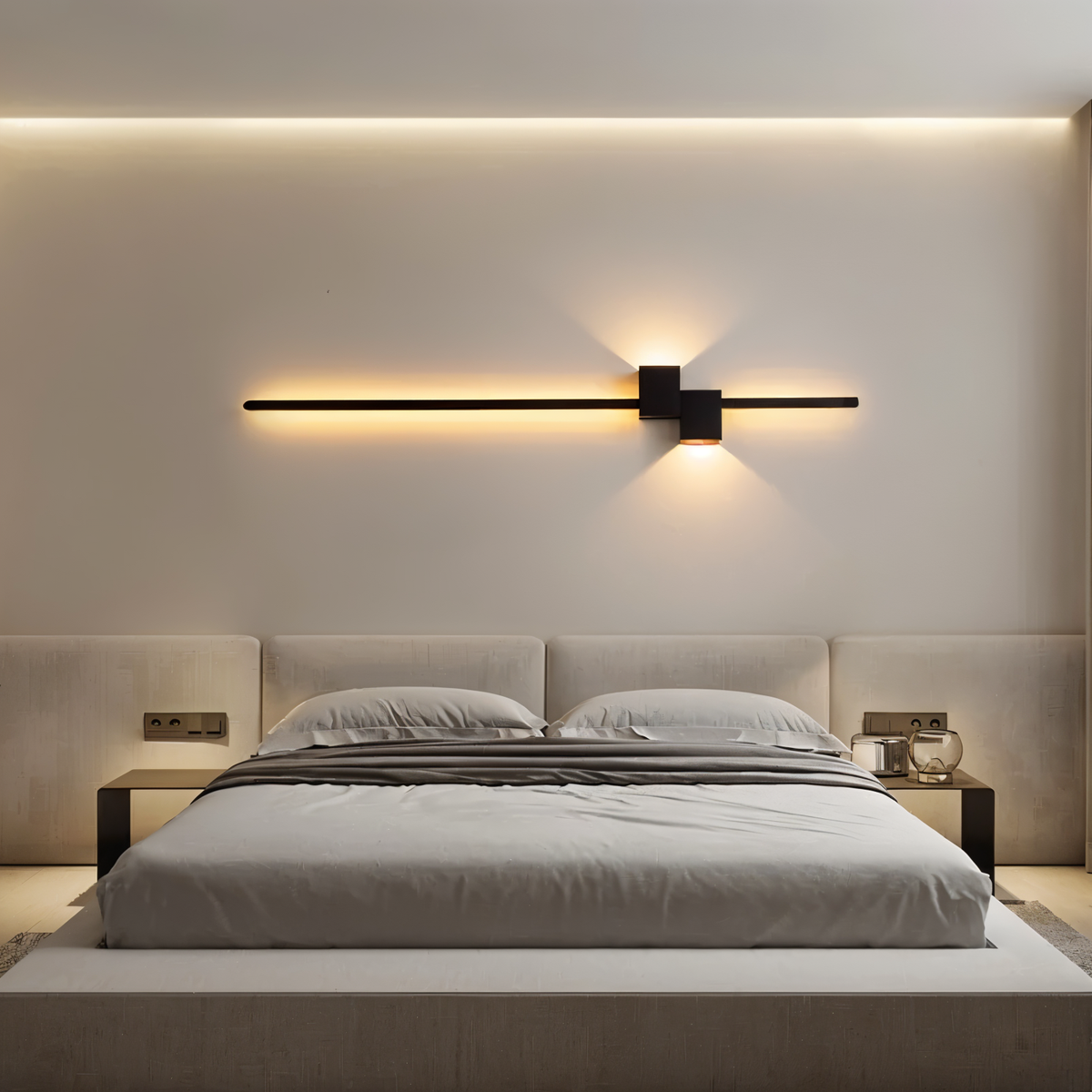 Linear LED Wall Lamp Slim Bar Lighting for Bedroom and Hallway