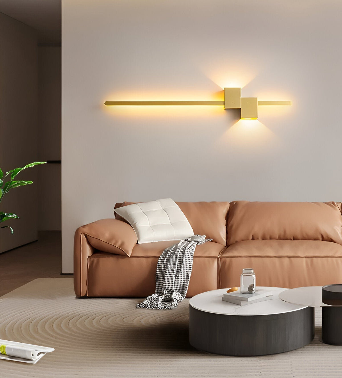 Linear LED Wall Lamp Slim Bar Lighting for Bedroom and Hallway