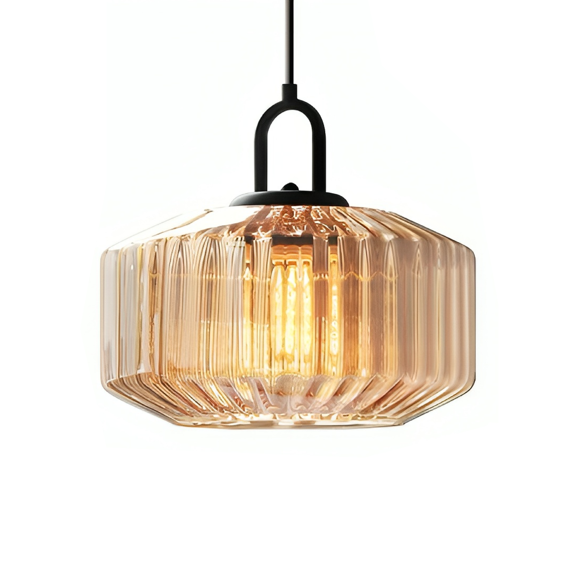 Crystal Cut Glass Pendant Light for Ambient Lighting, Bauhaus Style