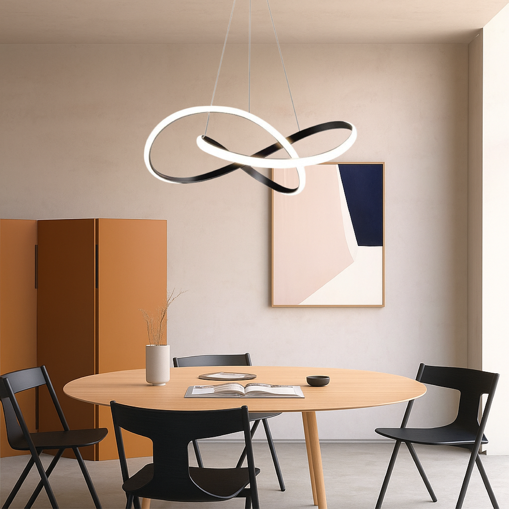 Modern LED Infinity Pendant Light for Even Room Illumination