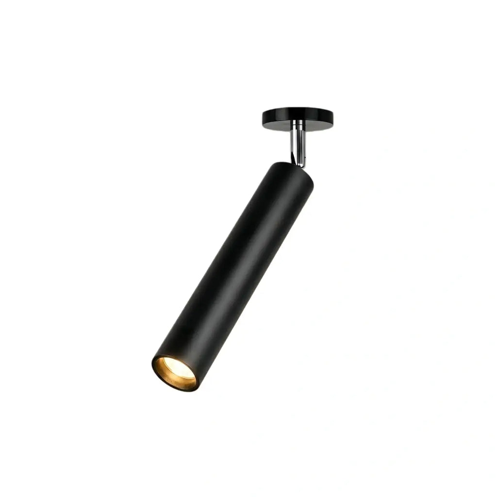 Modern Linear LED Ceiling Light for Indoor Lighting Black Metal