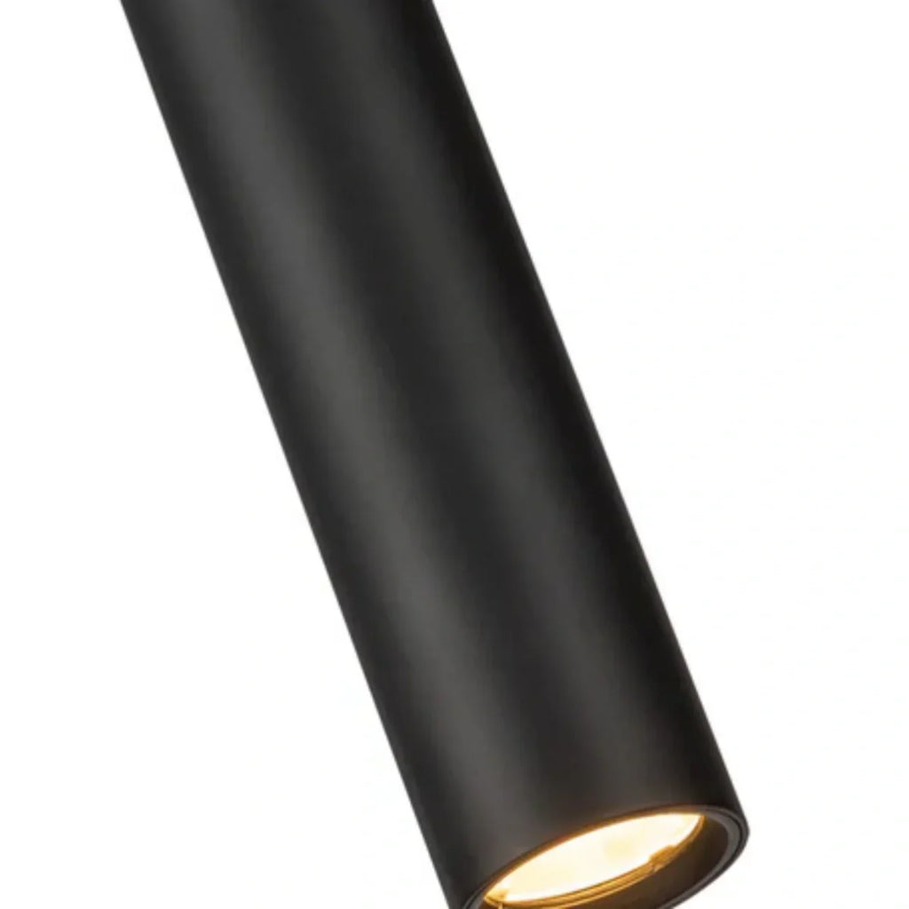 Modern Linear LED Ceiling Light for Indoor Lighting Black Metal