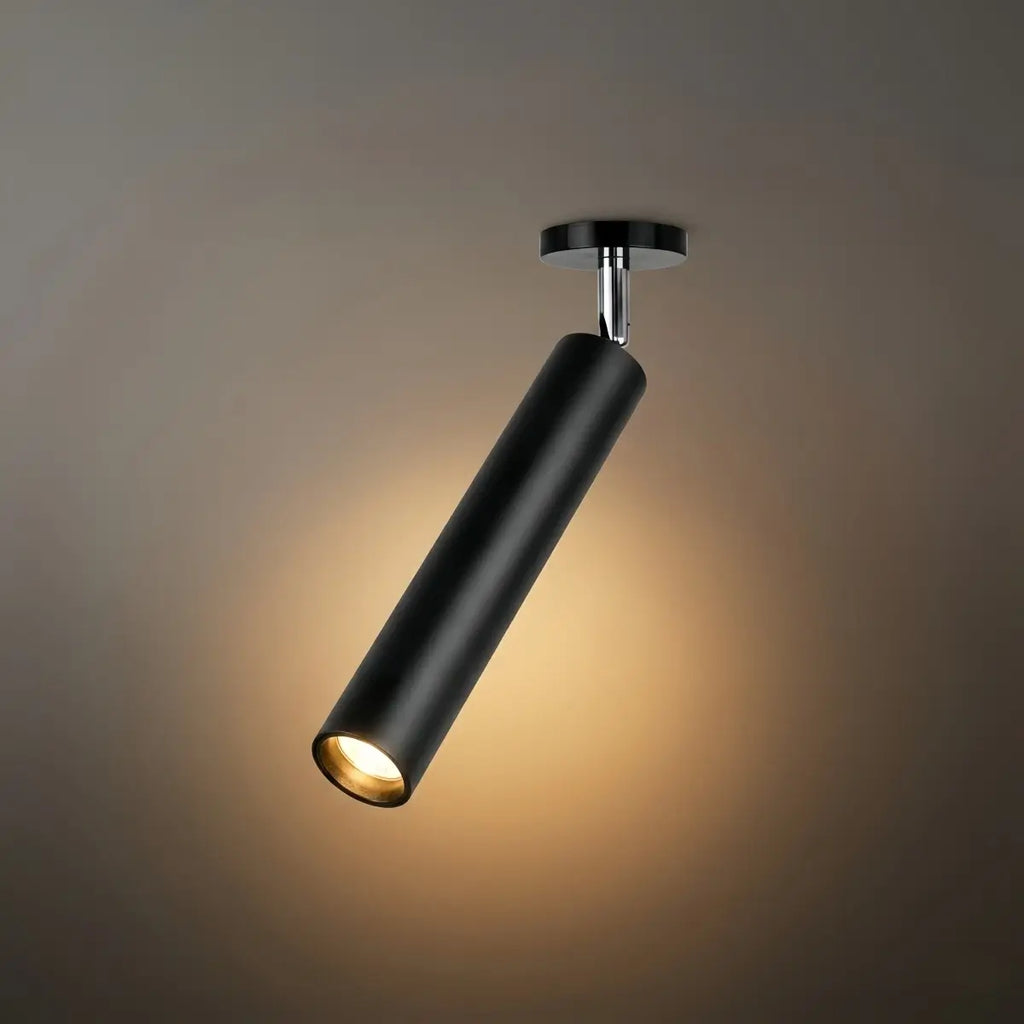 Modern Linear LED Ceiling Light for Indoor Lighting Black Metal