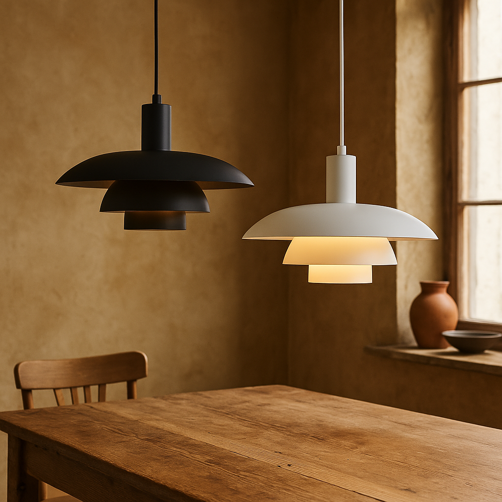 Multi Tier Dome Pendant Light With Integrated LED for Warm Lighting