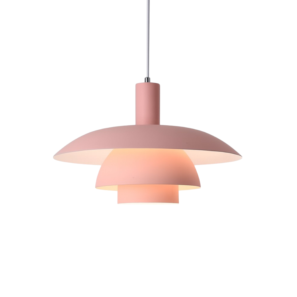 Multi Tier Dome Pendant Light With Integrated LED for Warm Lighting