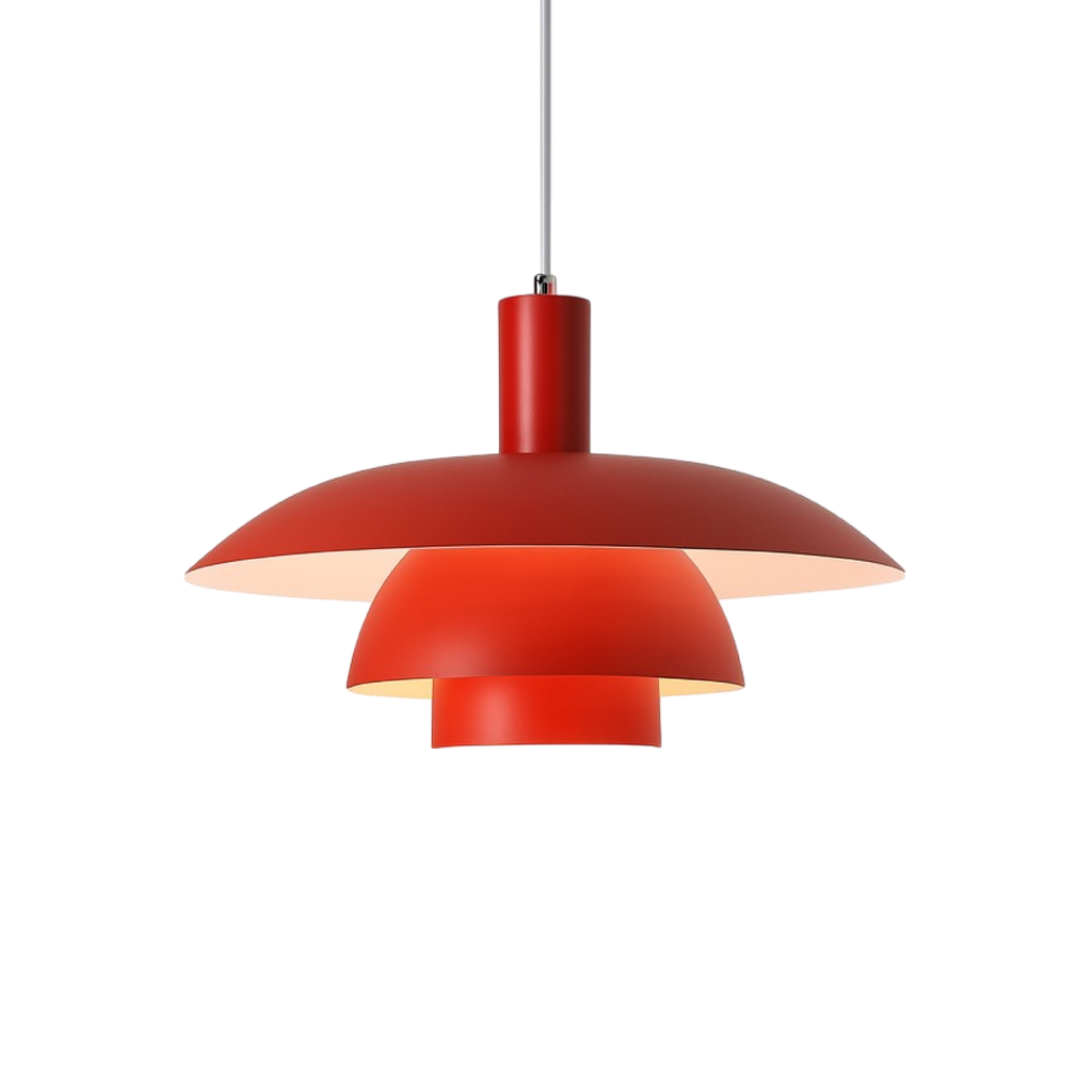 Multi Tier Dome Pendant Light With Integrated LED for Warm Lighting