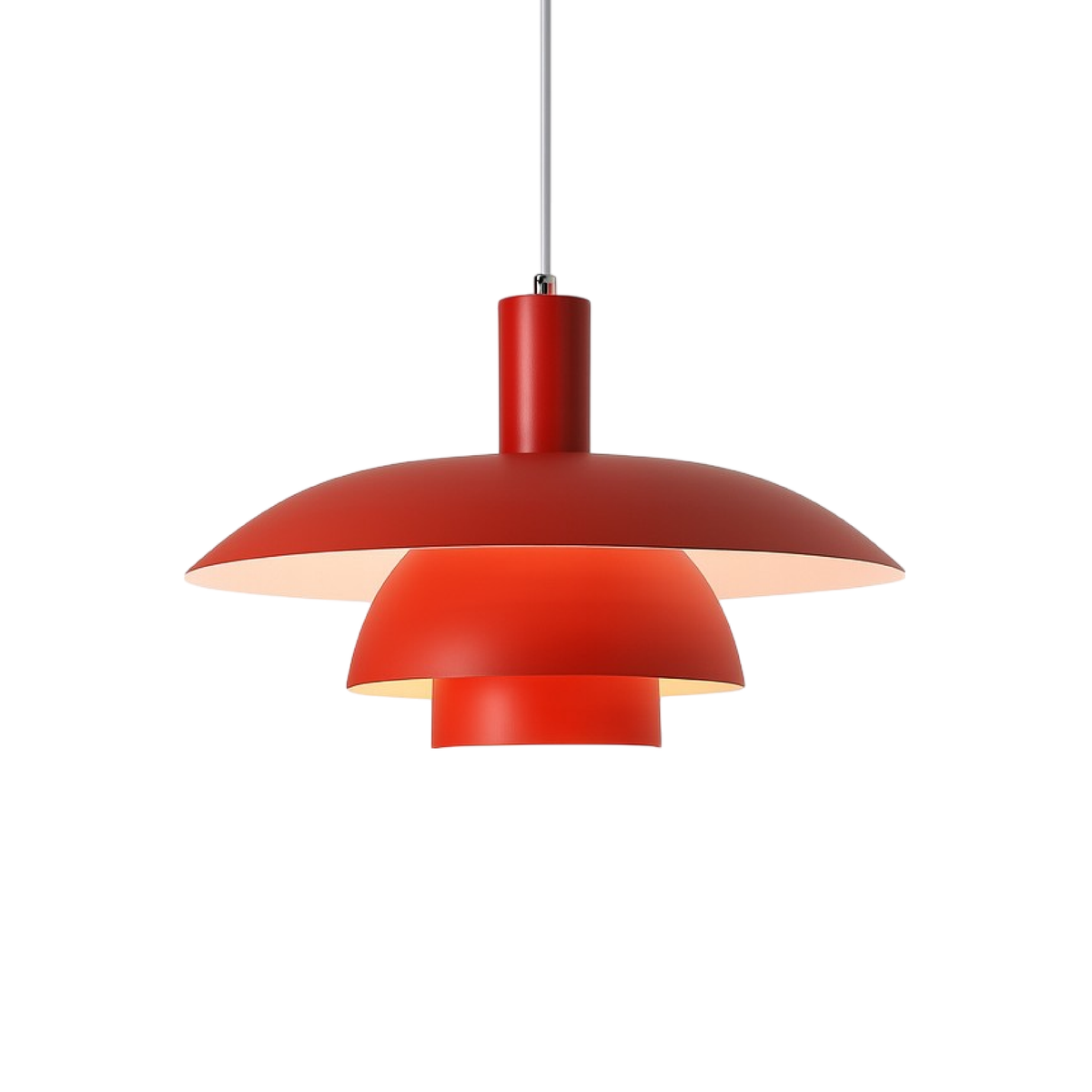Multi Tier Dome Pendant Light With Integrated LED for Warm Lighting