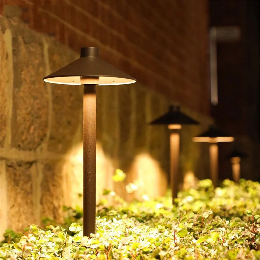 Mushroom Shaped Outdoor Path Light For Garden Walkways
