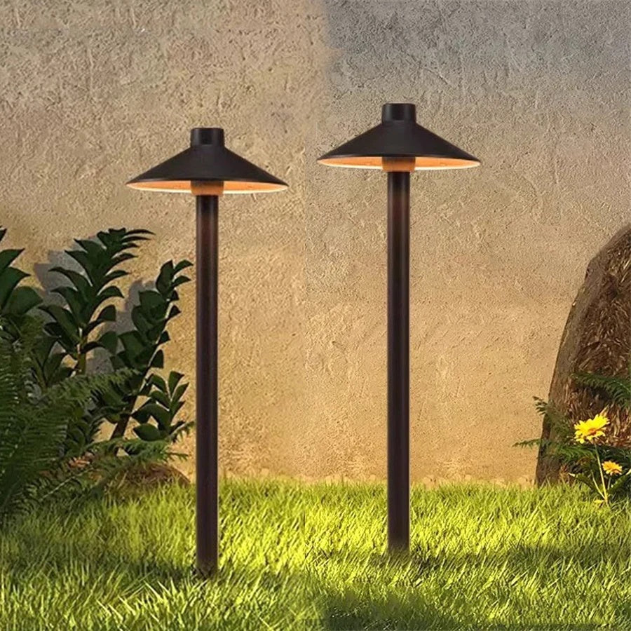 Mushroom Shaped Outdoor Path Light For Garden Walkways