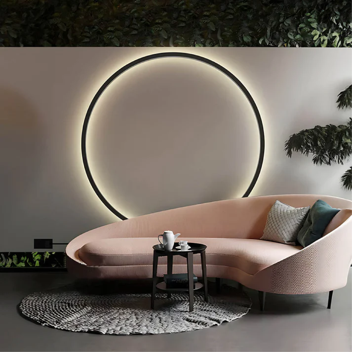 Modern Ring LED Wall Light for Indoor Accent Lighting