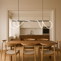 Linear LED Kitchen Island Pendant Light With Adjustable Cable