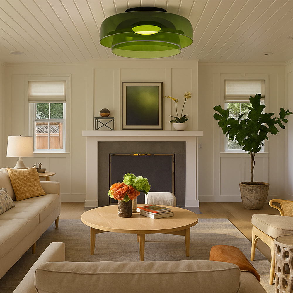 Nordic Bauhaus Layered Glass Pendant Light for Ambient Lighting