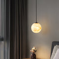 Natural Marble Spherical Pendant Light for Ambient Illumination