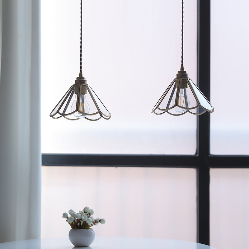 Vintage Geometric Ceramic Pendant Light for Indoor Lighting