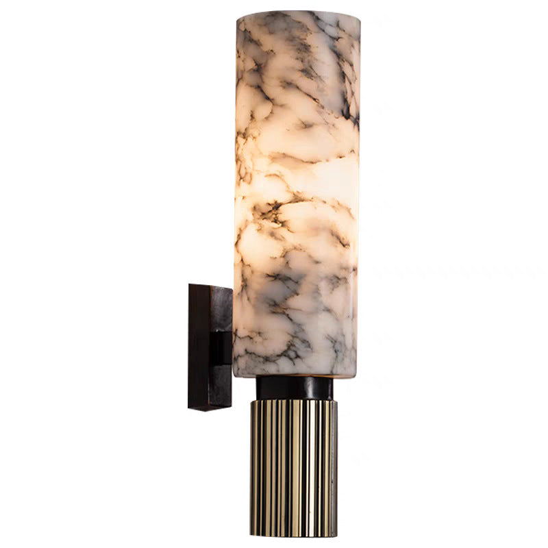Copper Stone Marble LED Wall Light for Ambient Illumination